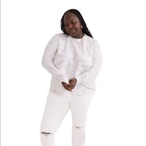 Madewell Crop Sweatshirt Tee 2x women MWL